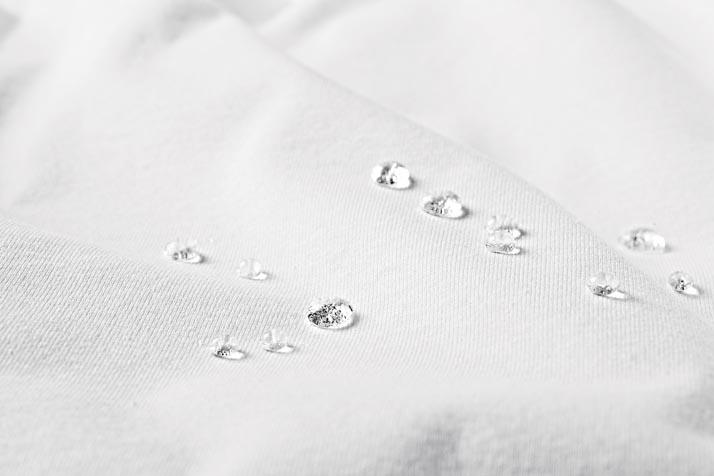 Spannbettlaken mit PU-Beschichtung