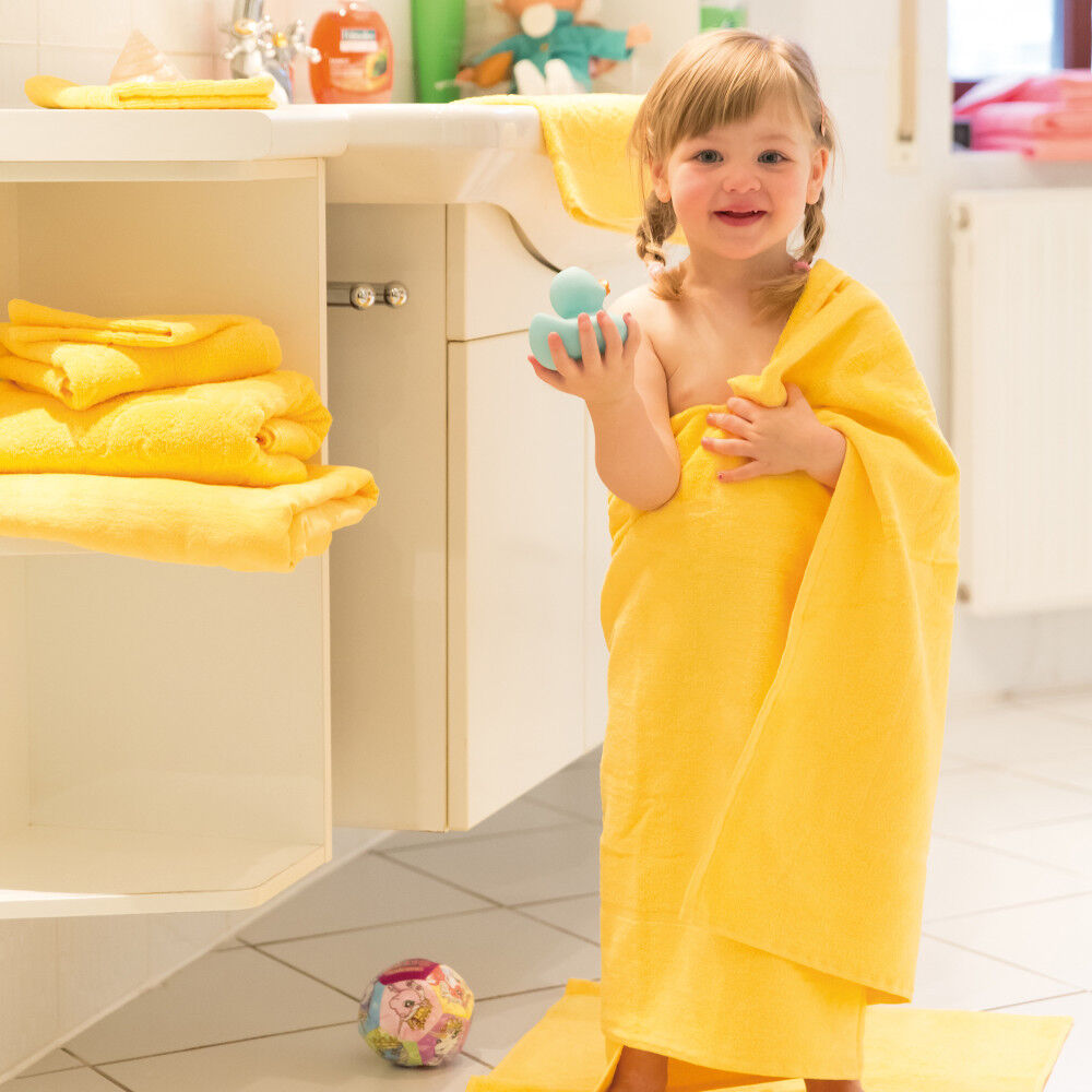 Strandlaken Kinder Velour Jac. einfarbig, 70x140 cm, 360g/m²