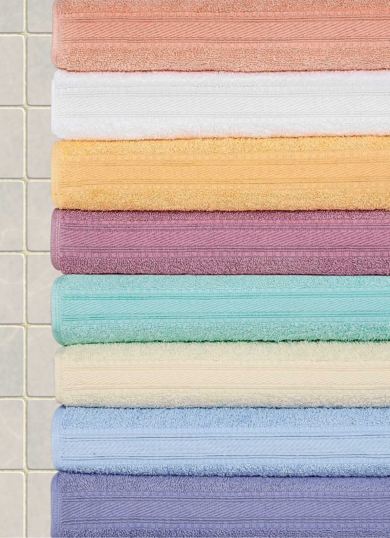 Walkfrottier-Serie Handtuch Seiftuch Gästetuch Duschtuch Badetuch
